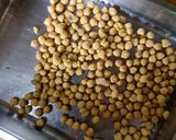 A picture of step 2 of Chickpea salad with pea pesto.