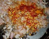 A picture of step 2 of Masala chana chat.