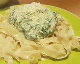 Foto del paso 6 de la receta: Tallarines con quesos y espinacas Xilipum
