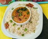 A picture of step 6 of Panchmeli Daal.