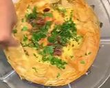 A picture of step 12 of Curried cauliflower cheese filo pie.