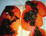 Foto del paso 1 de la receta: Falsa bruschetta de galleta de arroz caprese 👌
