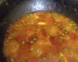 A picture of step 4 of Aloo Matar.