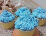 Foto langkah ke 4 dari resep Fancy Cup Cake_Blue.