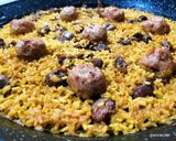 Foto del paso 8 de la receta Arroz con mollejas y albóndigas de pollo