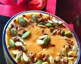 A picture of step 3 of Banana Oats Papaya smoothie.