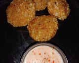 A picture of step 8 of Sabudana vada.