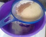 A picture of step 2 of Crazy Cupcakes - no eggs, no butter, no milk.