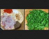 A picture of step 1 of Spinach fritters😋.