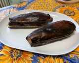 Une image de l'étape 13 de Millefeuilles d’aubergines grillées au labneh, épices et persil.