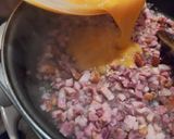 Baconos, lilahagymás rántotta recept fázis 2 fotója