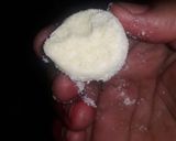 A picture of step 1 of Coconut laddo.