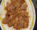 A picture of step 1 of Chicken pakora.
