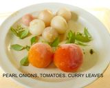 A picture of step 1 of Pearl onion sambar.