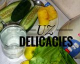 A picture of step 4 of Tasty Green juice.