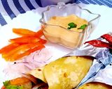 A picture of step 9 of Chicken tikka paratha roll.