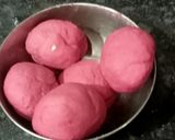 A picture of step 1 of Protein Loaded Cheesey Egg Stuffed Beetroot Paratha Tortilla Wrap.