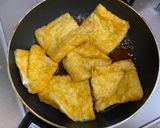 A picture of step 2 of Soba Inari (Japanese Soba Noodle in Aburaage Pocket).