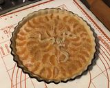 Une image de l'étape 10 de Tarte aux mandarines crème au pomelo (pâte brisée à la banane).