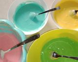 Foto langkah ke 3 dari resep Rainbow Cake Kukus.