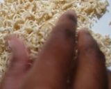 A picture of step 5 of Potatoes Maggi roll.