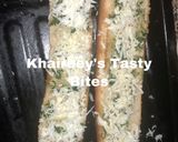 A picture of step 4 of Cheesy Garlic bread 🥖.