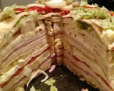 Foto del paso 3 de la receta: Torre de panqueques salada