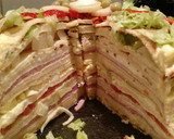 Foto del paso 3 de la receta: Torre de panqueques salada
