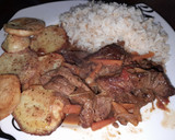 Foto del paso 4 de la receta: Salteado con Bife, Arroz y Papas al Horno