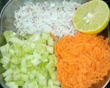 A picture of step 2 of Moong daal salad.
