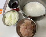 電鍋煮親子丼飯的食譜步驟1照片