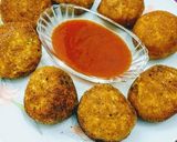 A picture of step 9 of Corn Cheese Balls /Kababs.