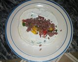A picture of step 7 of Tortillas with Mince Filling.