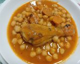 Foto del paso 7 de la receta Garbanzos y muslos de pollo