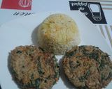 Foto del paso 4 de la receta: Arroz con tortillas de atún espinaca y zanahoria