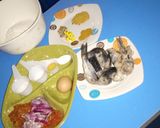 A picture of step 1 of Fish roll.