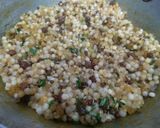 A picture of step 3 of Sabudana Sprouts khichri.