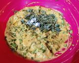 A picture of step 1 of Palak patta pakodis.