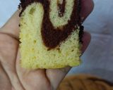Foto langkah ke 12 dari resep Bolu Marmer Ekonomis 2 Telur.