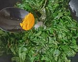 A picture of step 4 of Amarnatha bhaji.