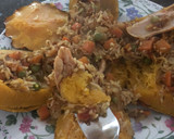 A picture of step 4 of Stuffed acorn squash.