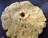 A picture of step 3 of Multigrain-Onion Thalipeeth.