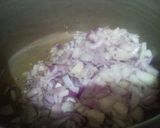 A picture of step 1 of Mutton Kalaji.