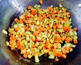 A picture of step 1 of Carrot-Beans-Coconut Vepudu.