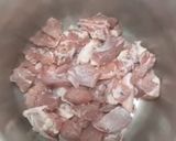 A picture of step 1 of Mutton gravy.
