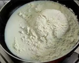 A picture of step 1 of Tri color Mava modak.