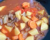 Foto langkah ke 3 dari resep Spicy Gochujang Stew with Meat.