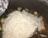 A picture of step 8 of Vegetables rice.