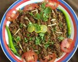 A picture of step 4 of Qeema Masala.