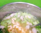 Hình bước làm 3 của món Canh tôm và mộc nấu khổ qua